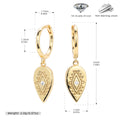 Damen Ohrhänger mit luxuriösem Tropfenmotiv aus 925 Sterling Silber Shop Nory