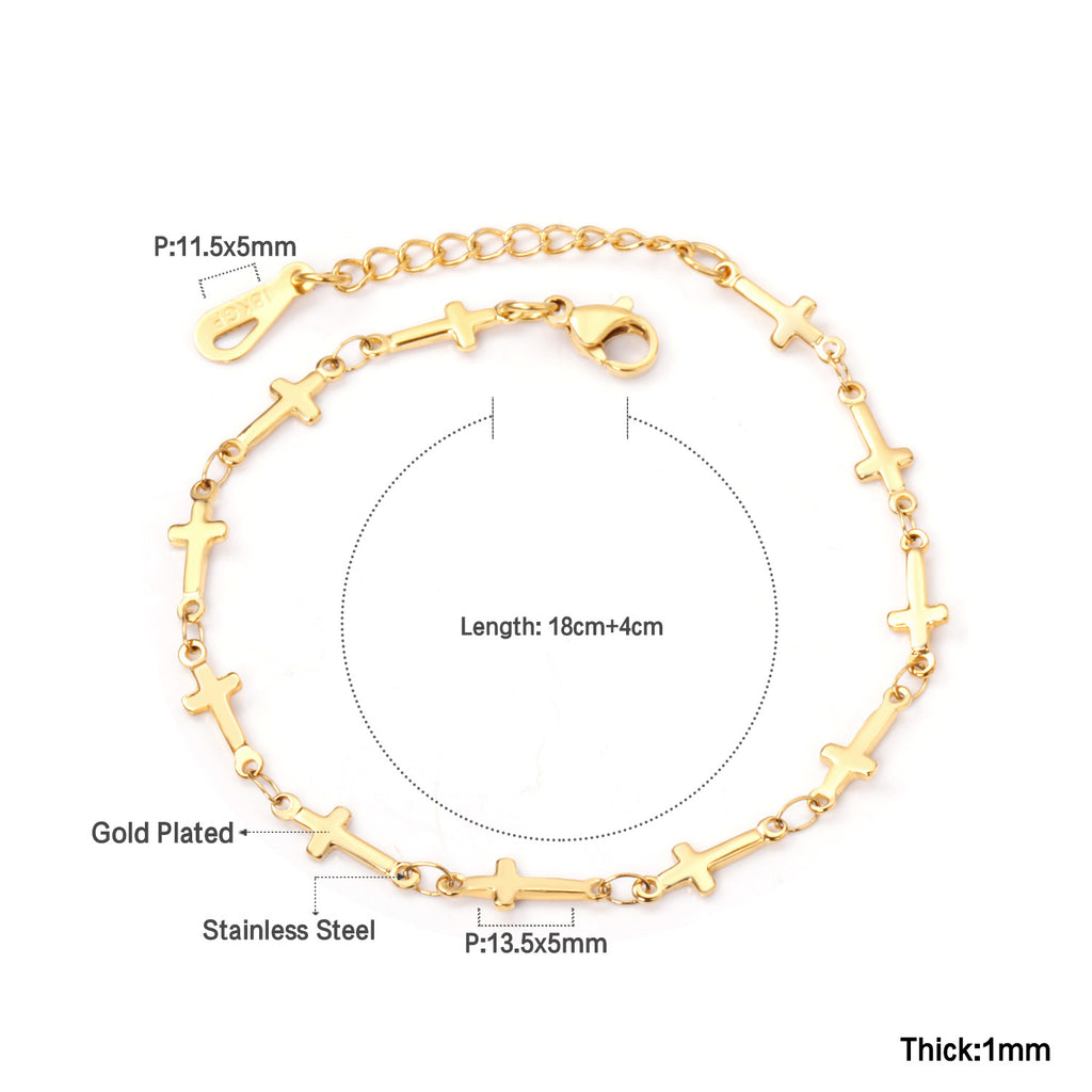 Damen Armband mit farbenfrohen Perlen und hochwertiger Edelstahl-Kette Shop Nory