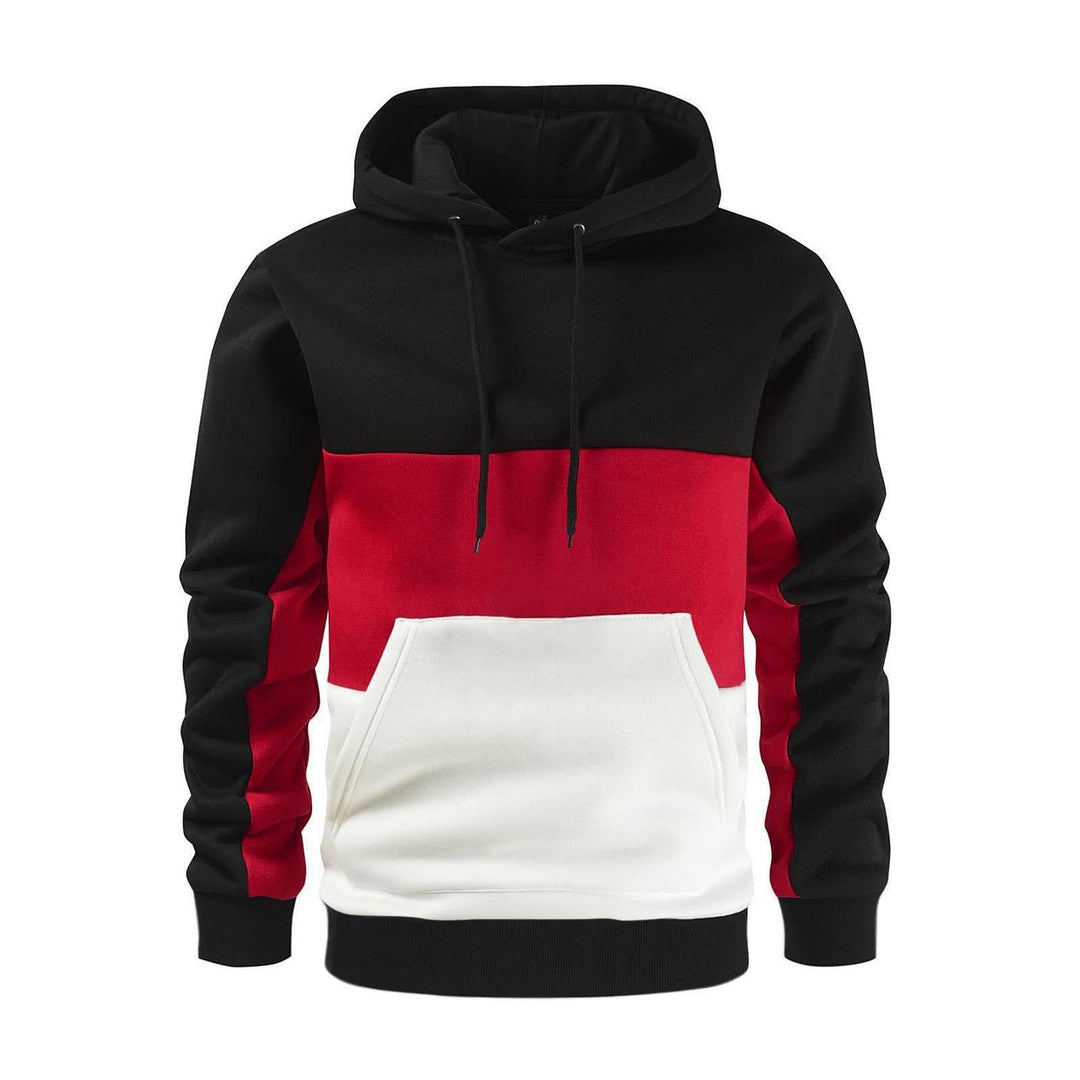 Unisex nan Kapuzenpullover mit Kordelzug, Kängurutasche und Farbblockdesign aus weichem Fleece Shop Nory