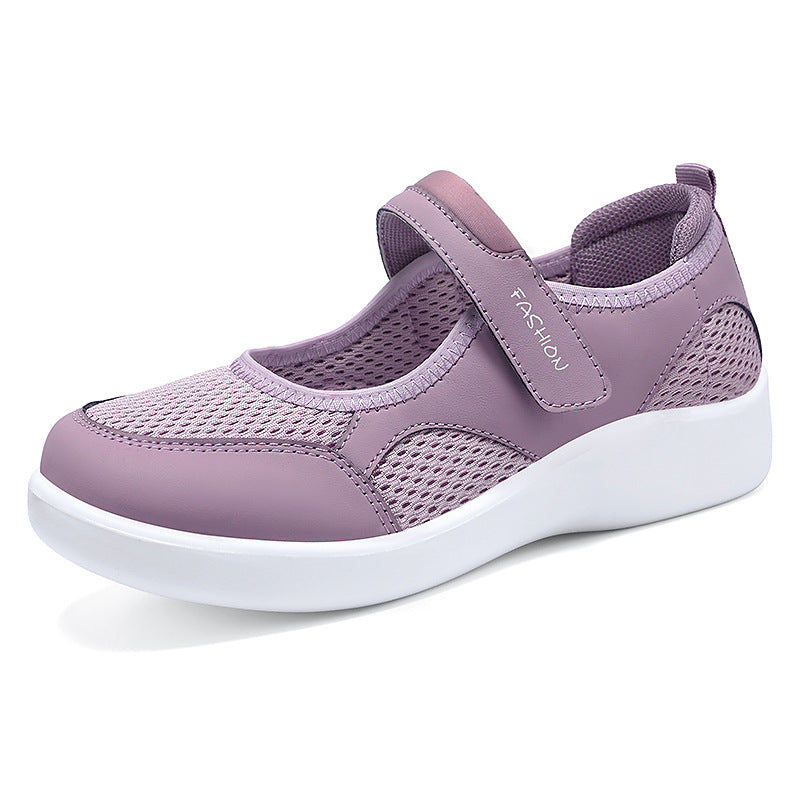 Damen Modische Sneaker mit Klettverschluss