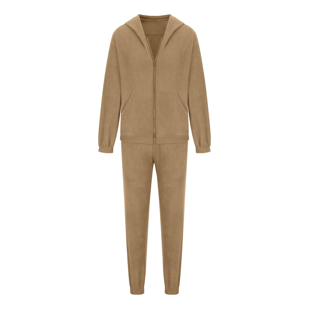 Damen oversized Hoodie mit Kängurutasche und Cargo-Jogginghose Set Shop Nory