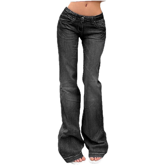 Damen Flared Jeans mit hohem Bund und Stretch
