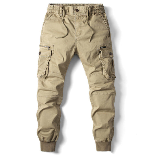 Herren Cargo-Jogginghose mit verstellbarem Bund und praktischen Taschen