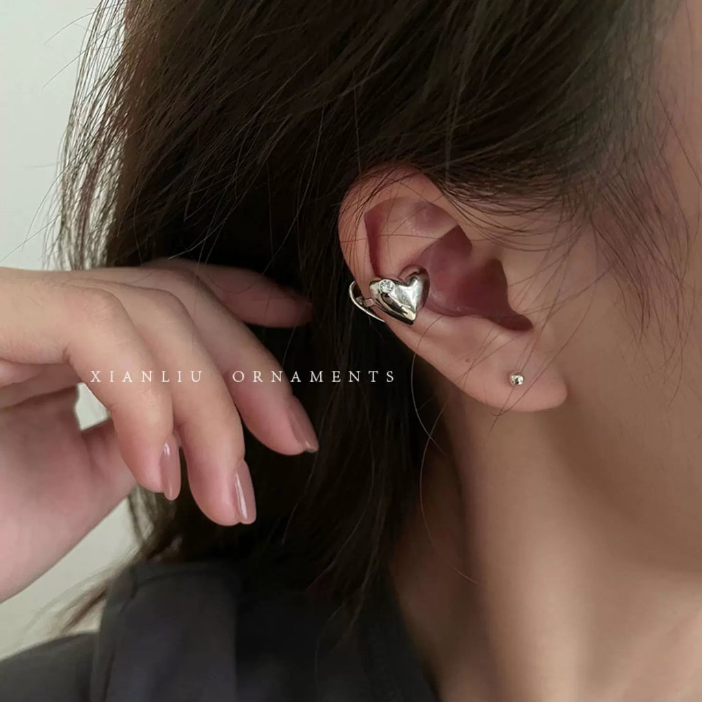 Damen Ohrstecker aus hochwertigem Edelstahl im Herzdesign Shop Nory
