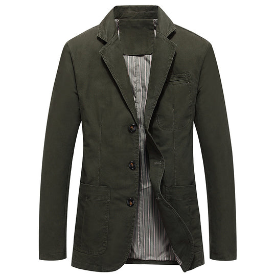 Herren Sakko im Casual-Stil mit Drei-Knopf-Front und aufgesetzten Taschen Shop Nory