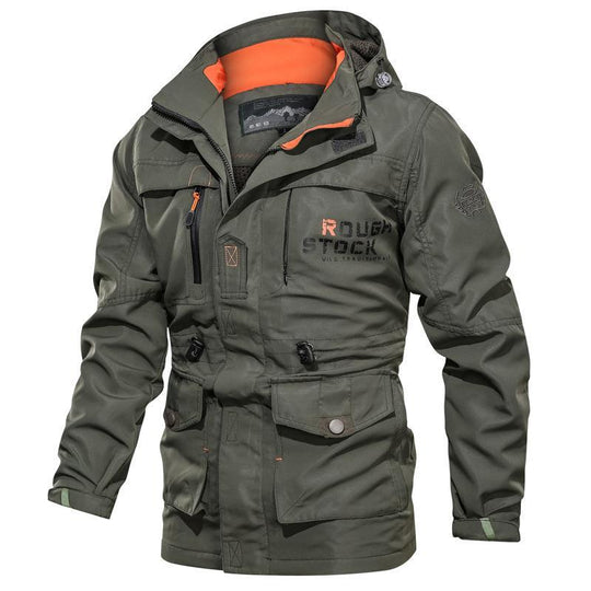 Herren wasserabweisender Fieldparka im Utility‑Style mit Kapuze und verstellbarer Taillenpassform Shop Nory