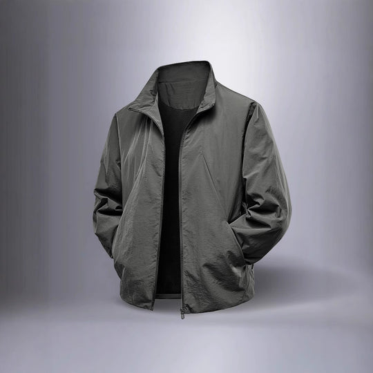 Herren Ultraleichter winddichter Übergangsblouson mit Stehkragen und verdecktem Reißverschluss Shop Nory
