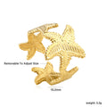 Damen Ring mit maritimem Seestern-Design und verstellbarem Verschluss Shop Nory