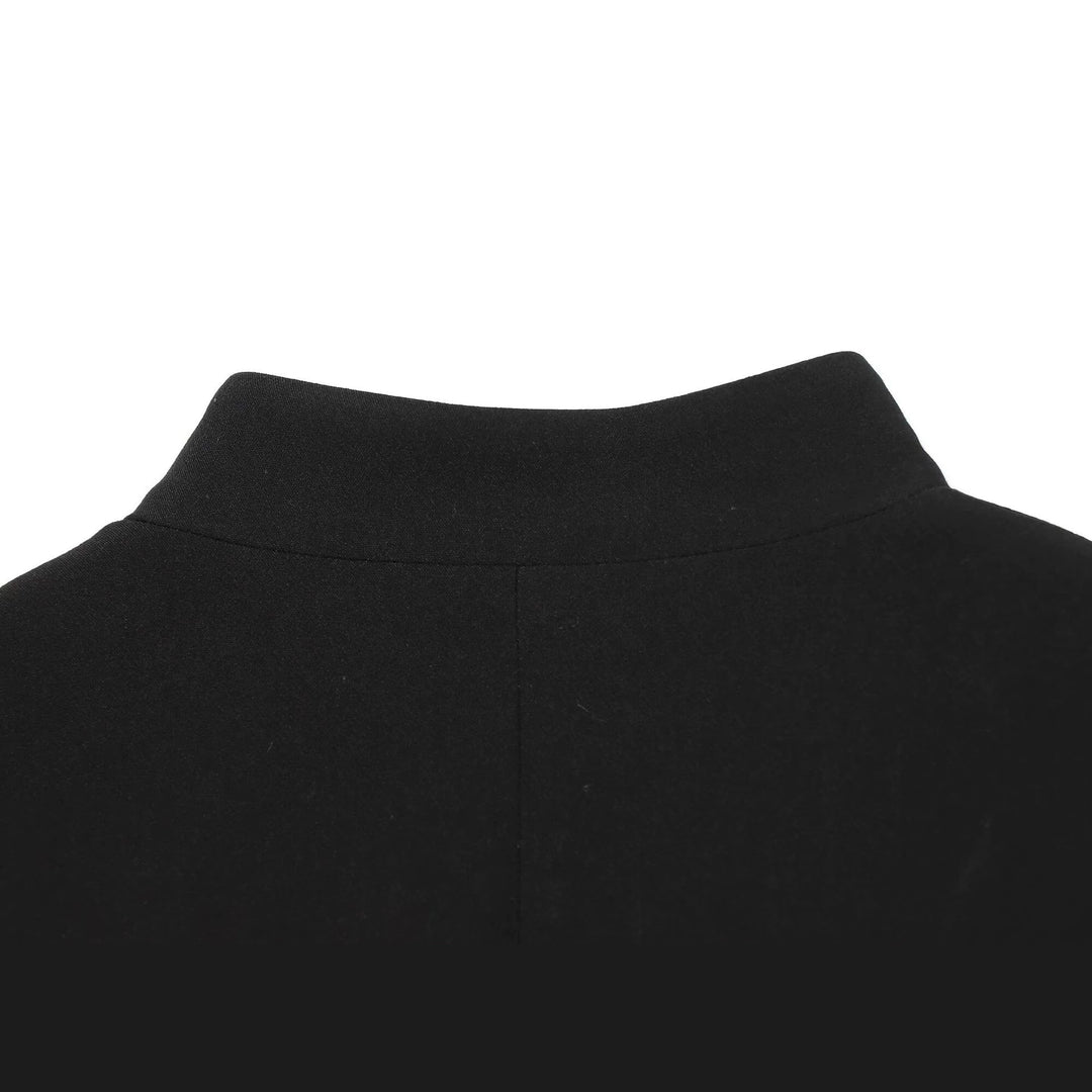 Damen Midilanger Mantel mit Stehkragen und breitem Taillengürtel Shop Nory