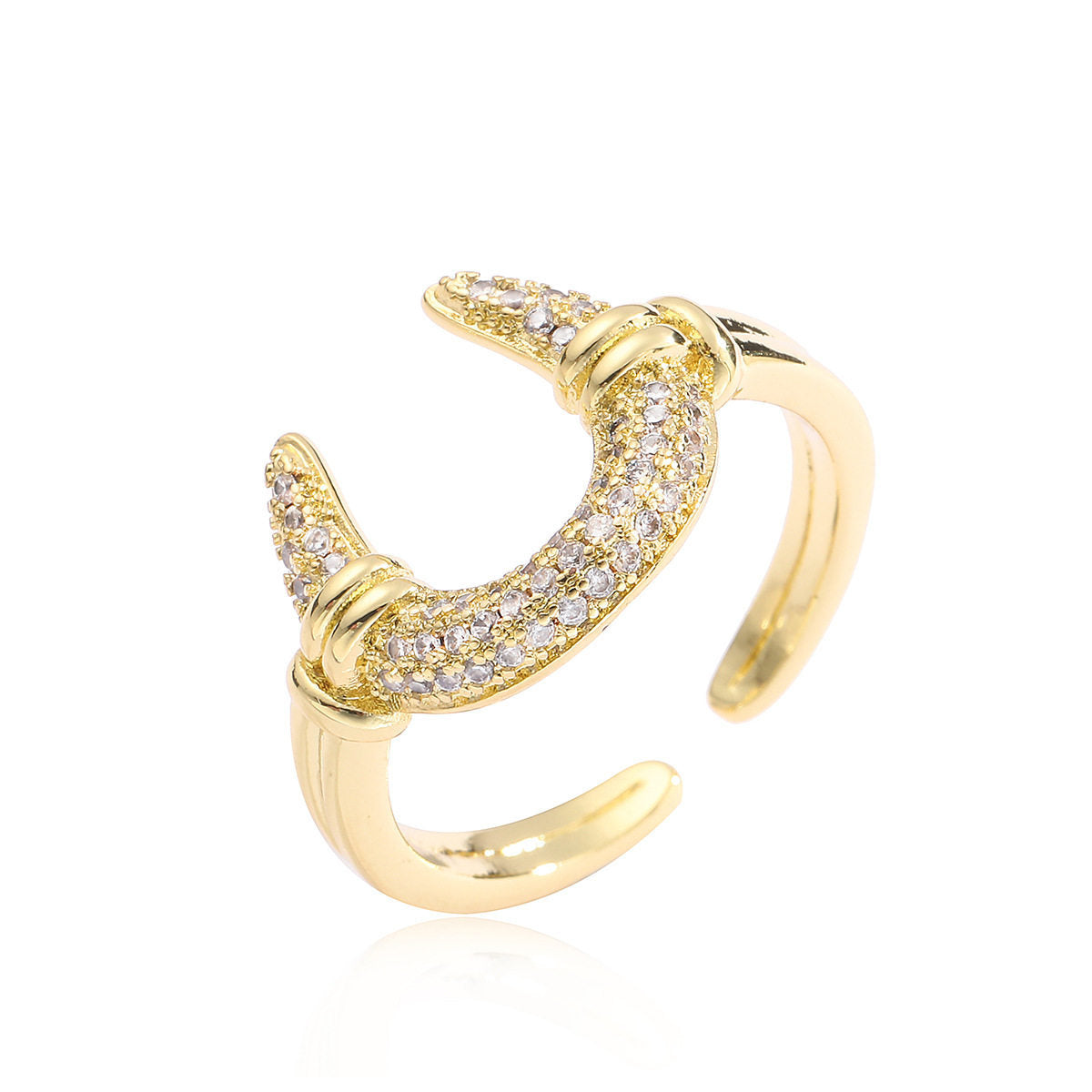 Damen eleganter Ring mit funkelnden Kristallen Shop Nory