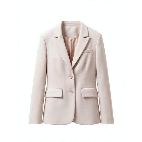 Damen Kurzblazer mit taillierter Schnittführung, Reverskragen und Pattentaschen Shop Nory