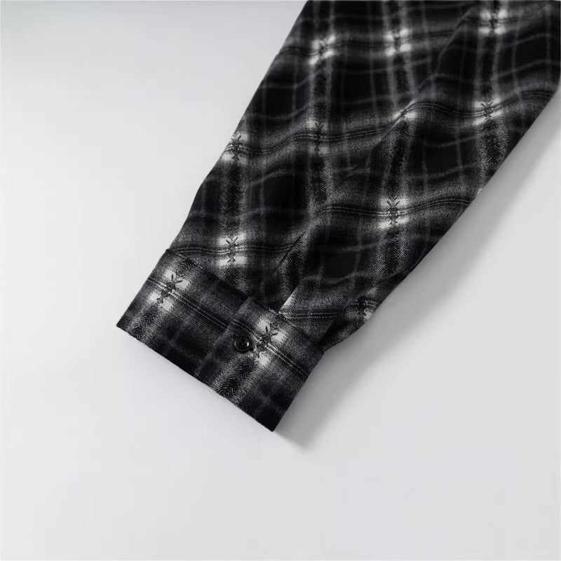 Damen Oversize-Flanellhemd mit asymmetrischem Saum Shop Nory