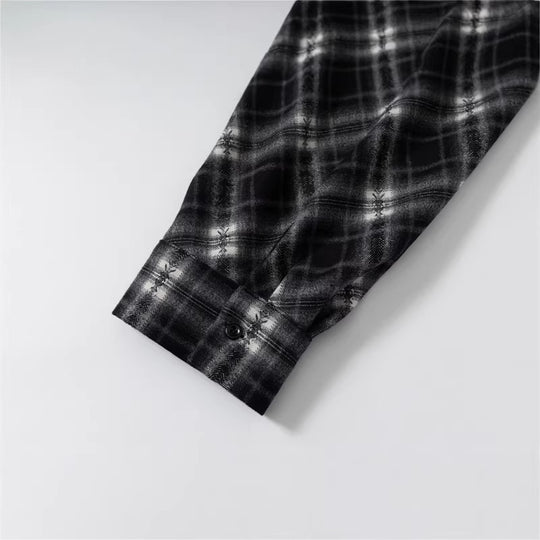 Damen Oversize-Flanellhemd mit asymmetrischem Saum Shop Nory