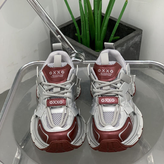 Damen Futuristische Wedge-Chunky-Sneaker mit Mesh‑Einsätzen und verstärkter Profilsohle Shop Nory