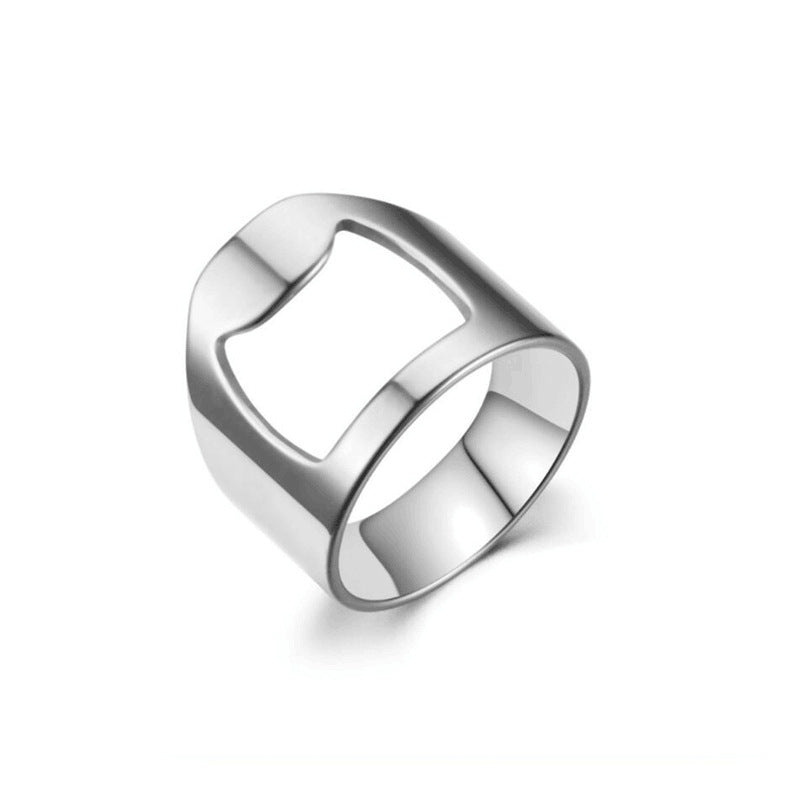 Herren Schmuckring mit modernem Ketten- und Blockdesign Shop Nory