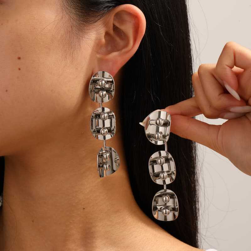 Damen Statement Ohrringe mit kreativem, mehrlagigem Design Shop Nory