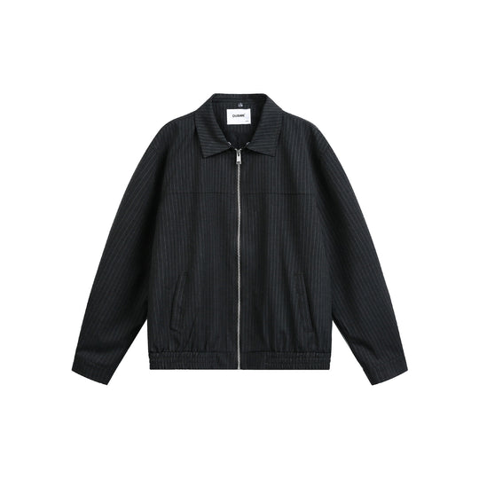 Herren Boxy-Blousonjacke aus Nadelstreifenstoff mit kontrastierendem Hemdkragen Shop Nory
