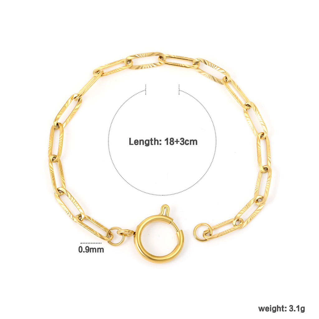 Damen Armband mit modernem Gliederdesign und hochwertiger Beschichtung Shop Nory