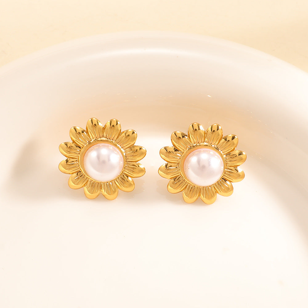 Damen Ohrringe im eleganten Orchideen-Design Shop Nory
