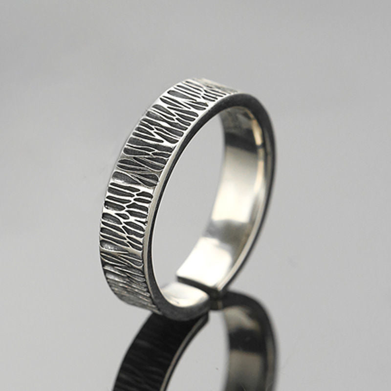 Damen Offener Ring mit kunstvollem Strukturdesign Shop Nory