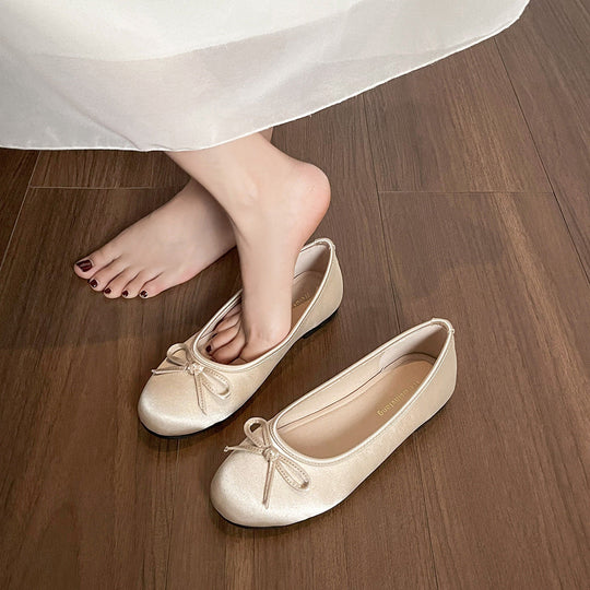 Damen Ballerinas mit schickem Schleifenakzent und komfortablem Fußbett