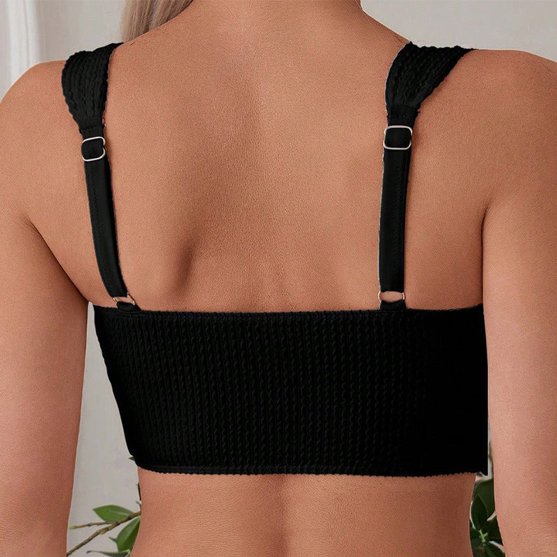 Damen Hochtailliertes Bikini-Set mit sportlichem Design