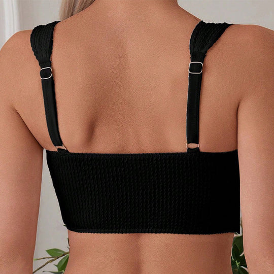 Damen Hochtailliertes Bikini-Set mit sportlichem Design