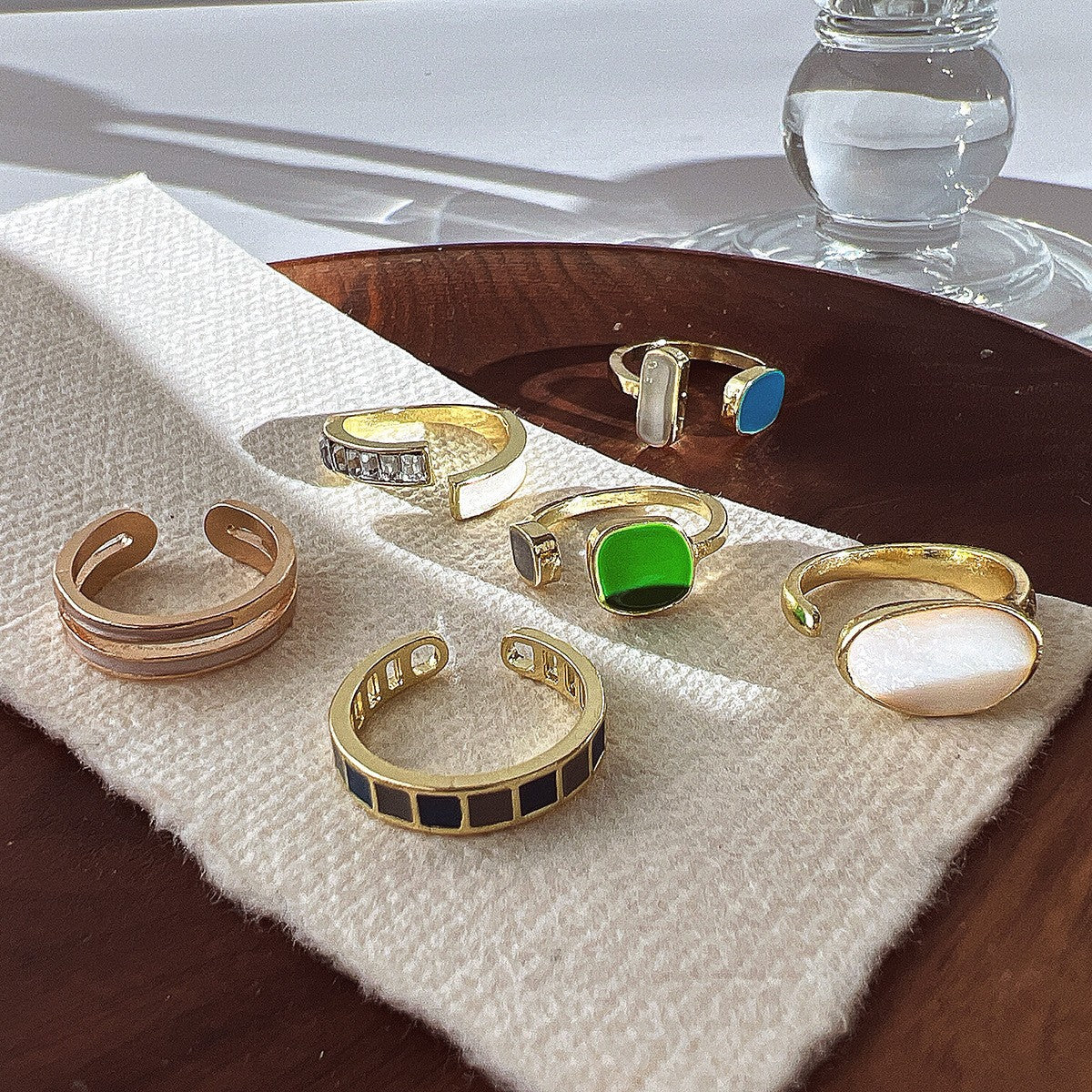 Damenring mit einzigartigem doppeltem Design Shop Nory