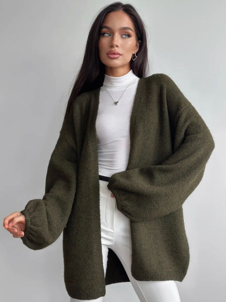 Damen Flauschiger Oversized Cardigan Shop Nory