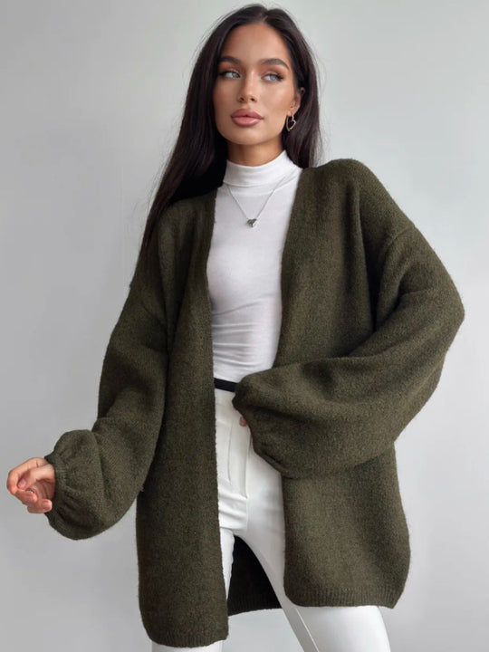 Damen Flauschiger Oversized Cardigan Shop Nory
