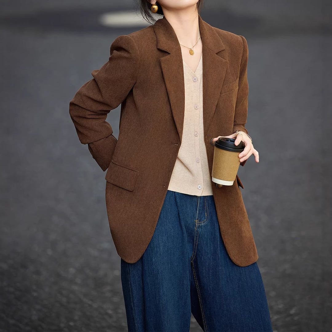 Damen modischer Cordblazer Shop Nory
