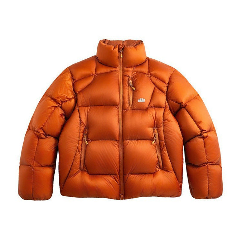 Unisex Kurz geschnittene gesteppte Daunenoptik-Jacke mit Stehkragen und Reißverschlusstaschen Shop Nory