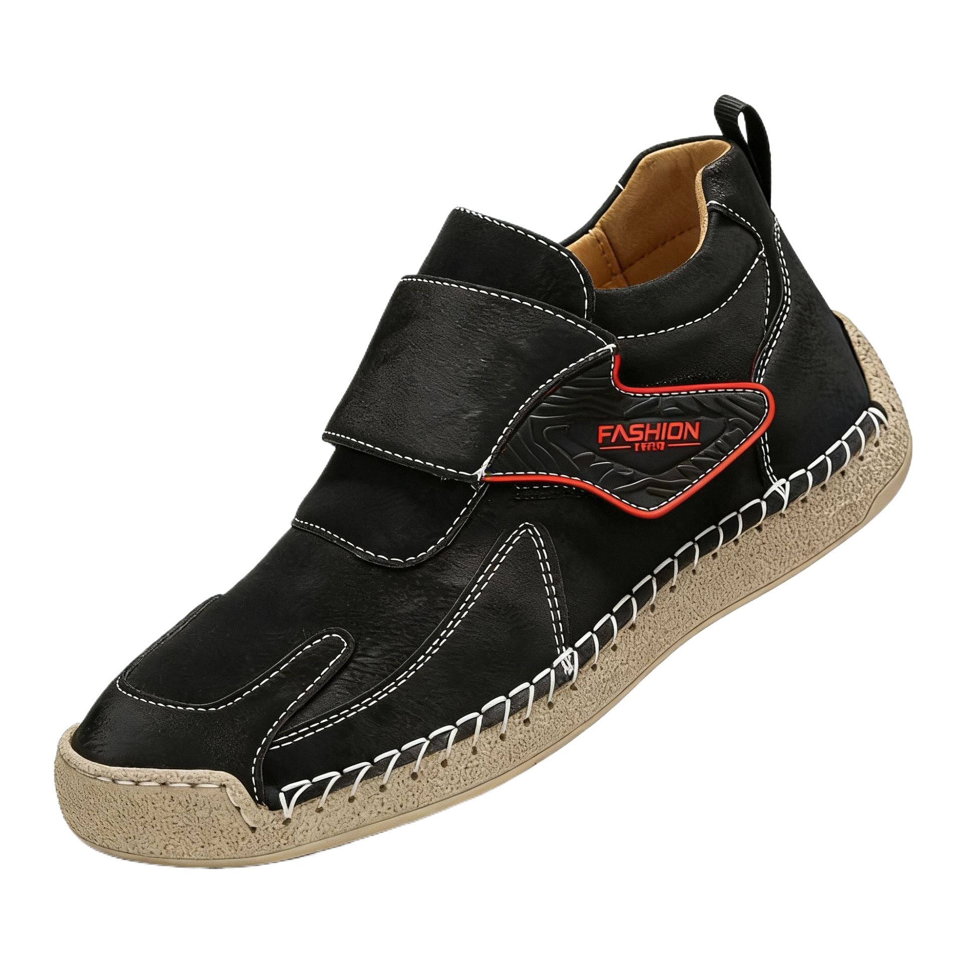 Herren Bequeme und modische Freizeitschuhe mit Klettverschluss