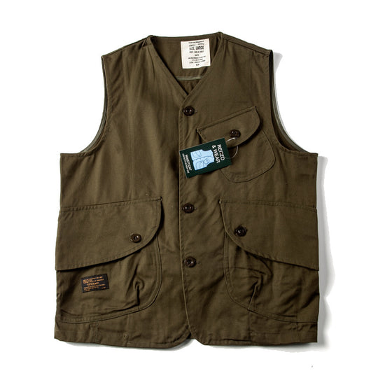Herren Utility‑Weste mit mehreren Pattentaschen aus robustem Canvas Shop Nory