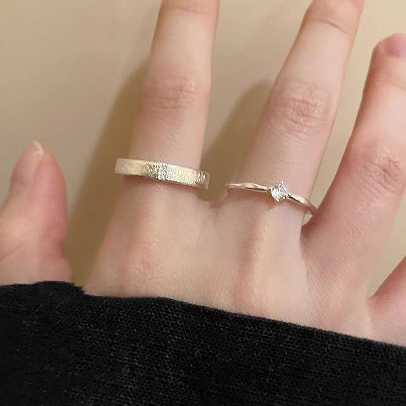 Damen Zierlicher Solitär Ring mit funkelndem Akzent Shop Nory