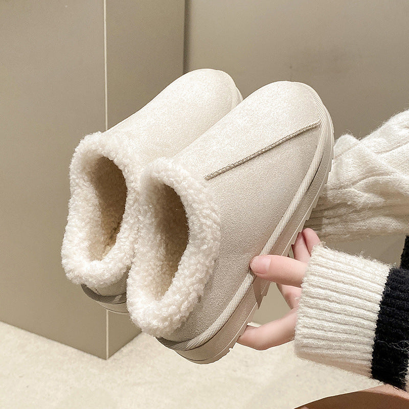 Damen Gefütterte Winter‑Slipper mit Kunstfellbesatz und profilierter Gummisohle Shop Nory