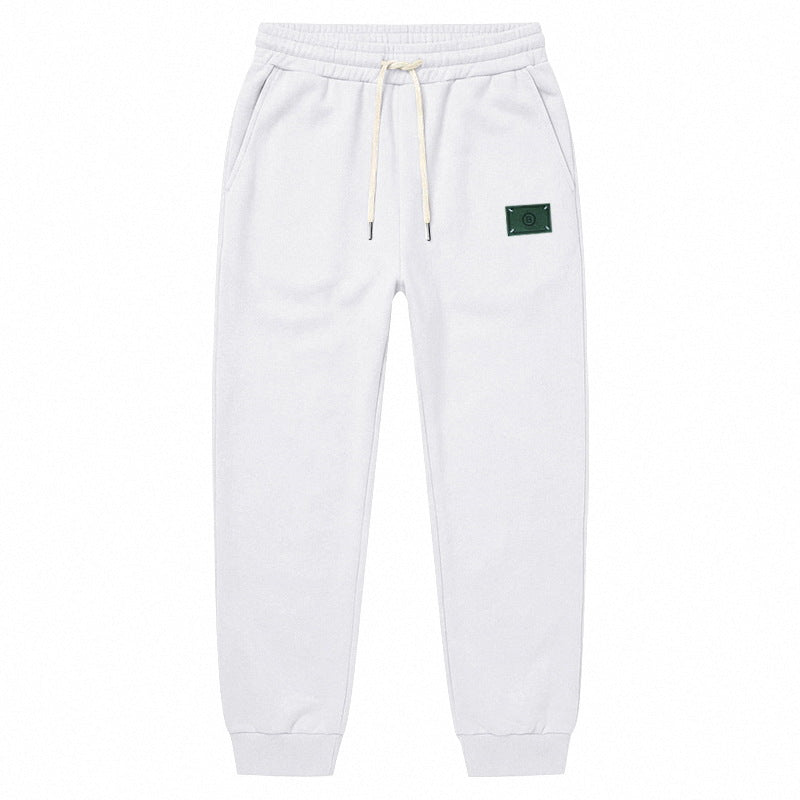 Herren Minimalistische Fleece-Jogginghose mit elastischem Tunnelzug und schmalen Bündchen Shop Nory