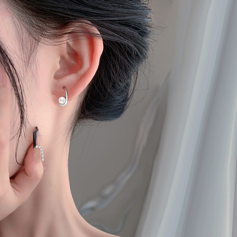 Damen Ohrringe mit elegantem Perlenmotiv und hochwertigem Silberdesign Shop Nory