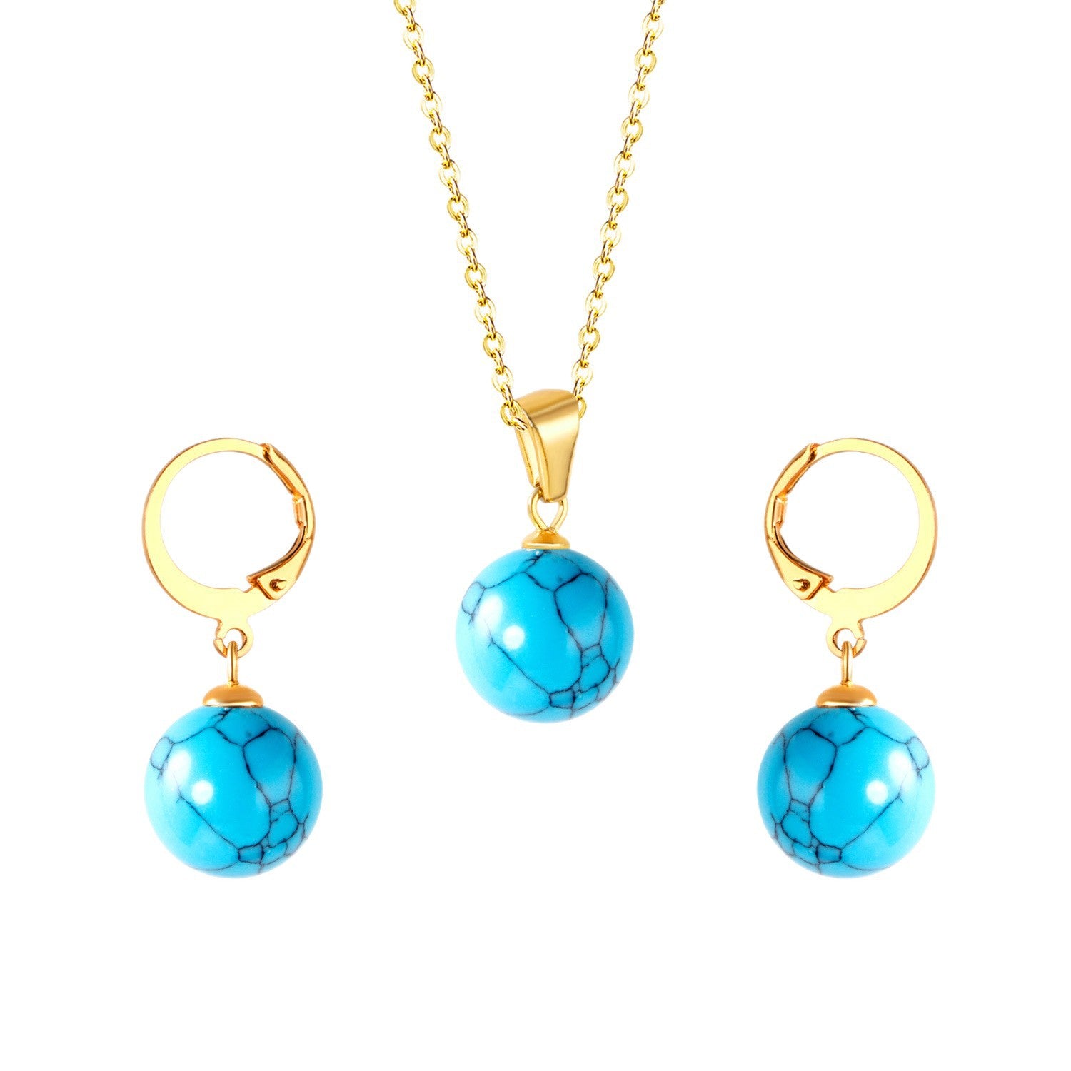 Damen Schmuckset mit eleganten Perlenanhängern Shop Nory