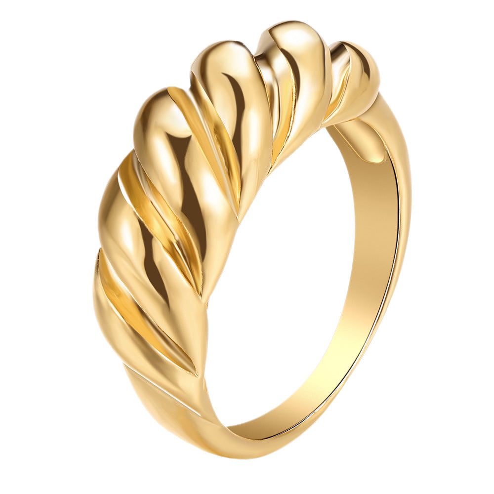 Damen moderner Wellenring aus hochwertigem Material Shop Nory