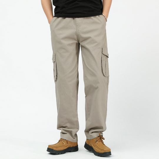 Herren utilitaristische Cargohose mit geradem Schnitt und Multifachtaschen Shop Nory