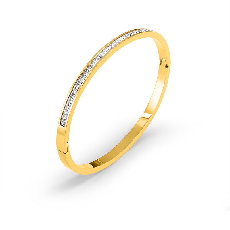Damen eleganter und zeitloser Armreif mit funkelnden Zirkonia Shop Nory