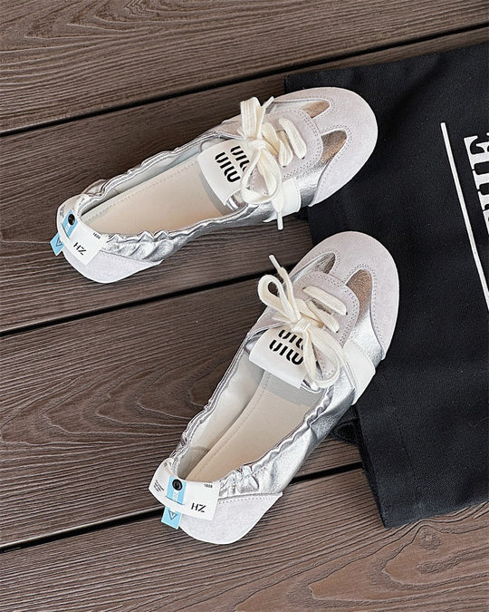 Damen Schicke Ballerinas mit weichem Wildleder-Shopnory