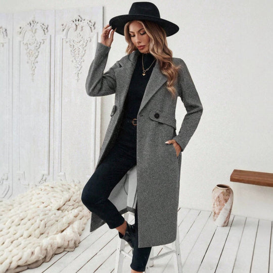 Damen Eleganter und moderner Langmantel