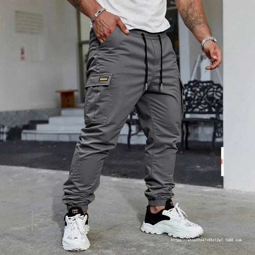 Herren Multifunktionale Cargo-Jogginghose mit verstärkten Kniepartien, Tunnelzugbund & elastischen Saumbündchen Shop Nory