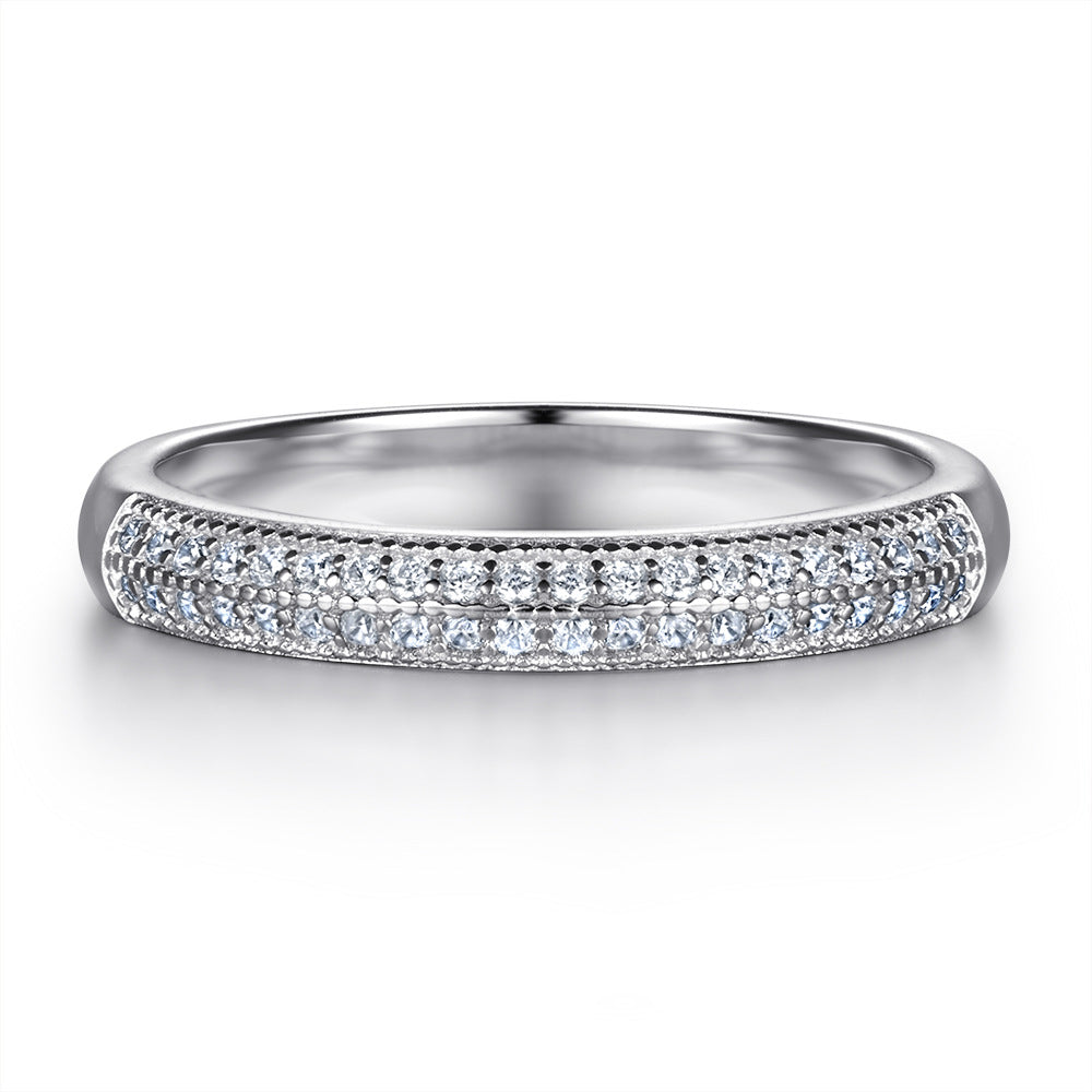 Damen Eleganter Ring mit funkelnden Zirkoniasteinen Shop Nory
