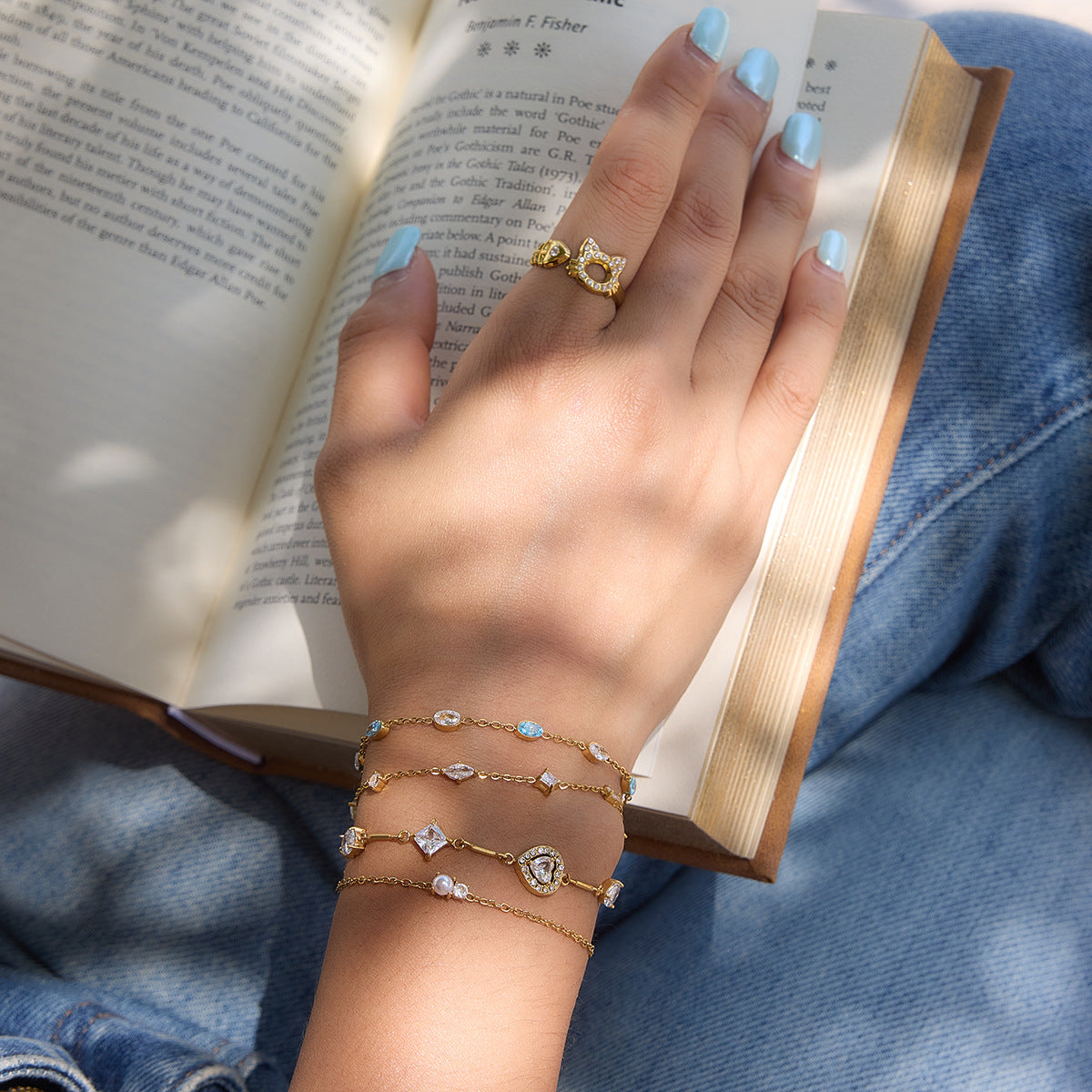 Damen Armband mit elegantem perlenschmuck und hypoallergener Edelstahlverarbeitung Shop Nory