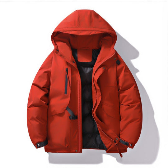 Herren Isolierte Parka-Jacke mit Kapuze Shop Nory
