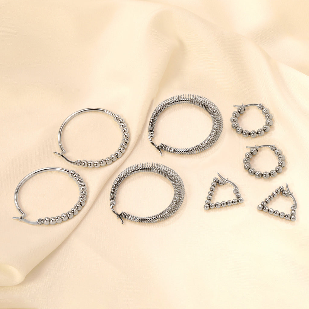 Damen Ohrstecker mit elegantem, kugelförmigem Design aus hochwertigem Edelstahl Shop Nory