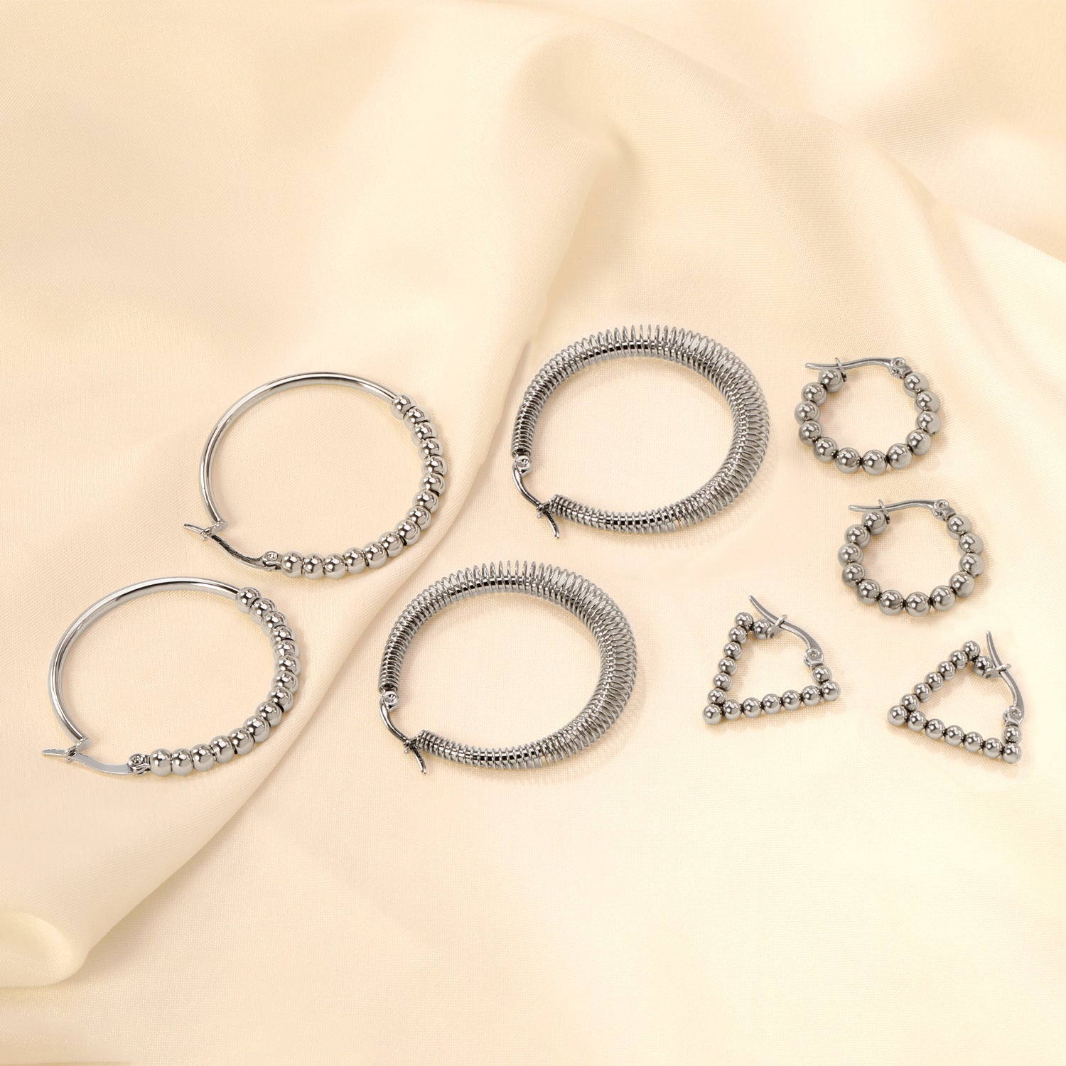 Damen Ohrstecker mit elegantem, kugelförmigem Design aus hochwertigem Edelstahl Shop Nory